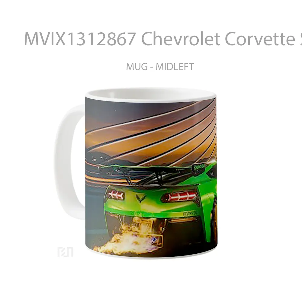 Mug Chevrolet Corvette Stingray Cangkir Mobil - All-side / Desain