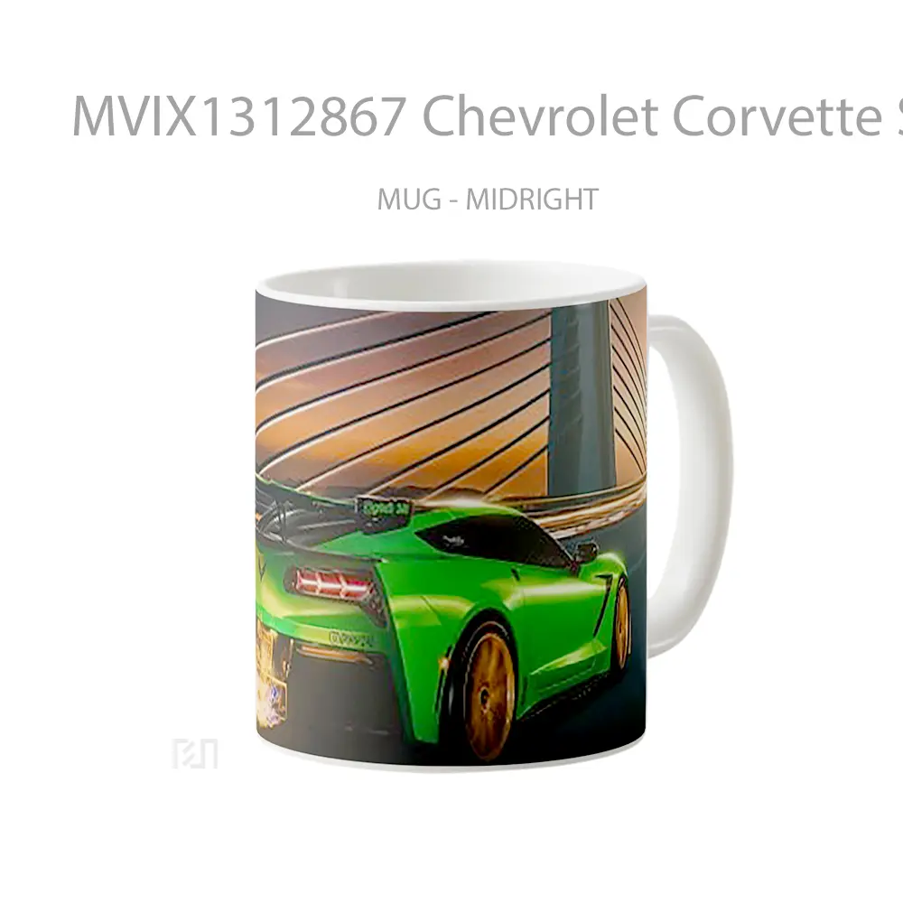 Mug Chevrolet Corvette Stingray Cangkir Mobil - All-side / Desain