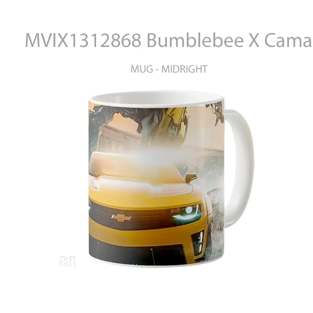 Mug Bumblebee X Camaro Cangkir Mobil - All-side / Desain