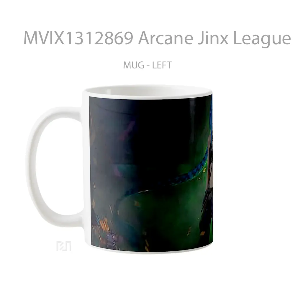 Mug Arcane Jinx League Of Legends Cangkir Gamer - All-side / Desain