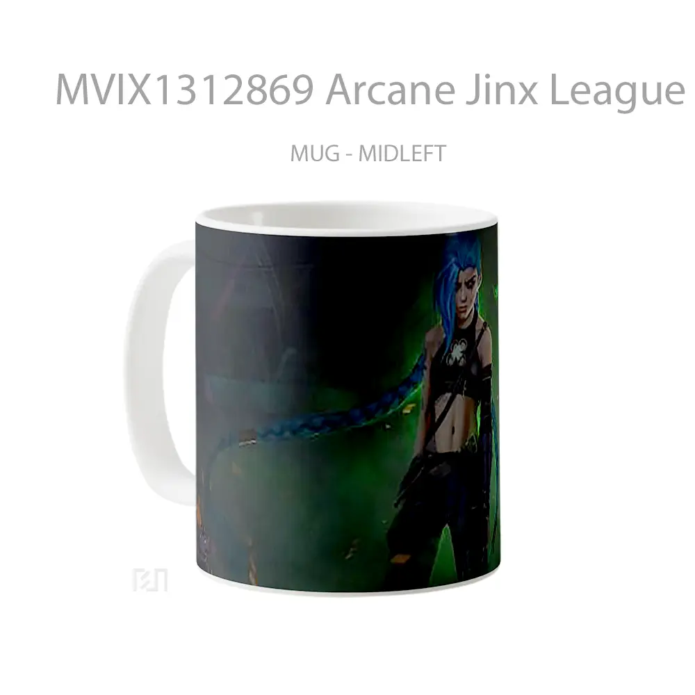 Mug Arcane Jinx League Of Legends Cangkir Gamer - All-side / Desain