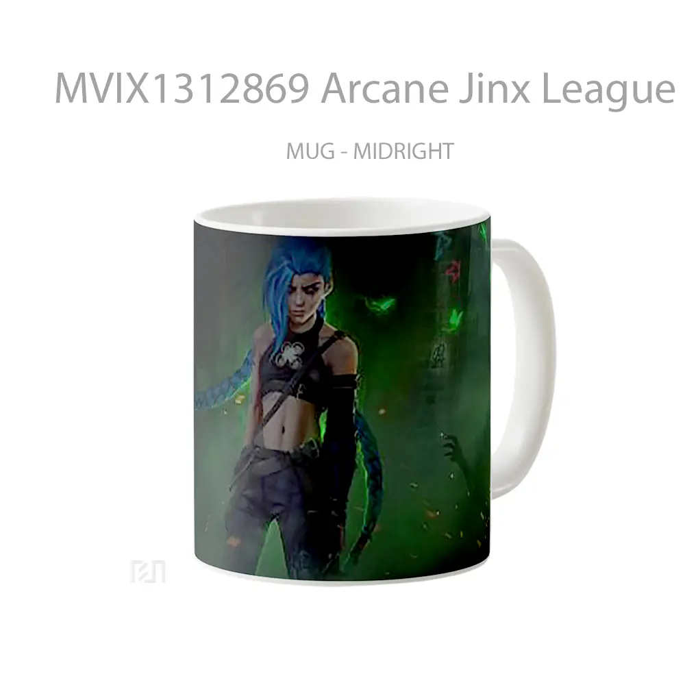 Mug Arcane Jinx League Of Legends Cangkir Gamer - All-side / Desain