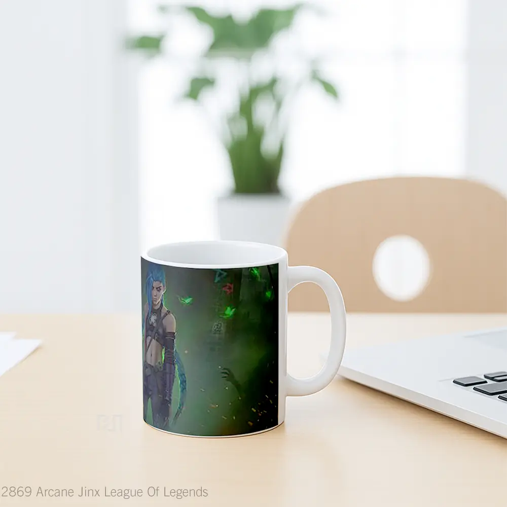 Mug Arcane Jinx League Of Legends Cangkir Gamer - All-side / Desain