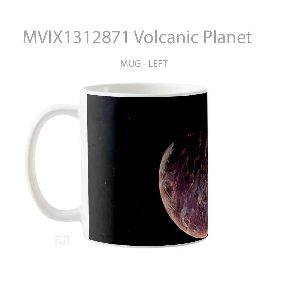 Mug Volcanic Planet Gelas Astronomi - All-side / Desain