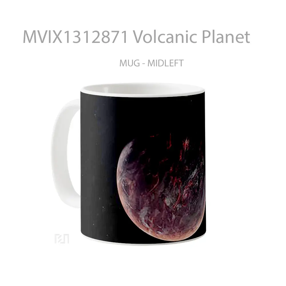 Mug Volcanic Planet Gelas Astronomi - All-side / Desain