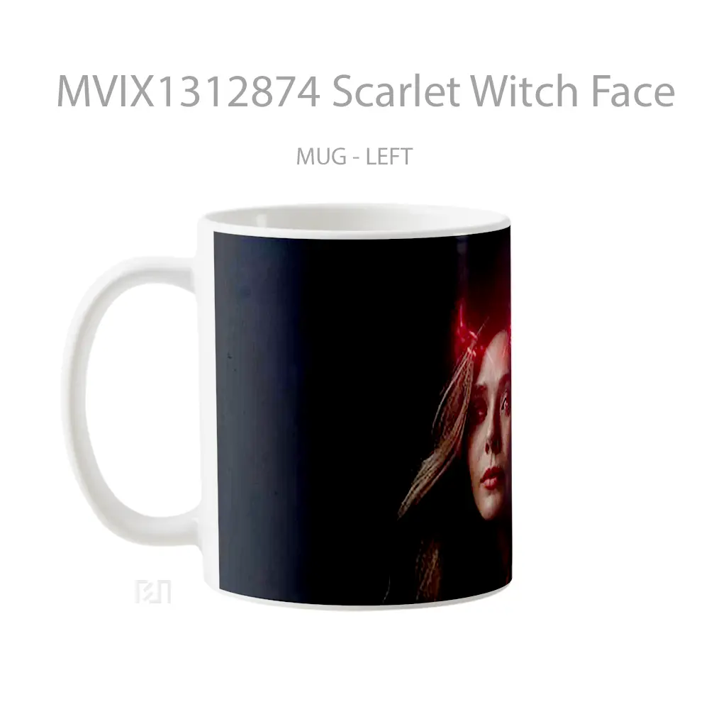 Mug Scarlet Witch Face Gelas Superhero - All-side / Desain