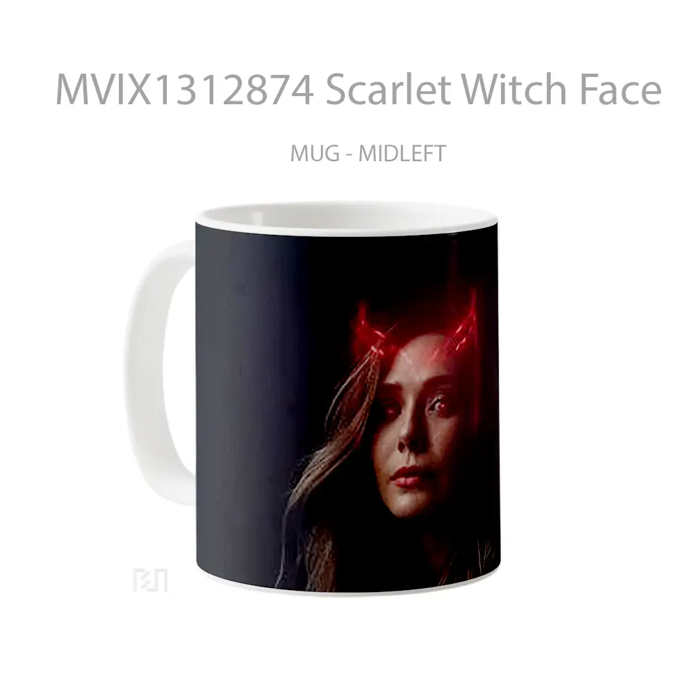 Mug Scarlet Witch Face Gelas Superhero - All-side / Desain