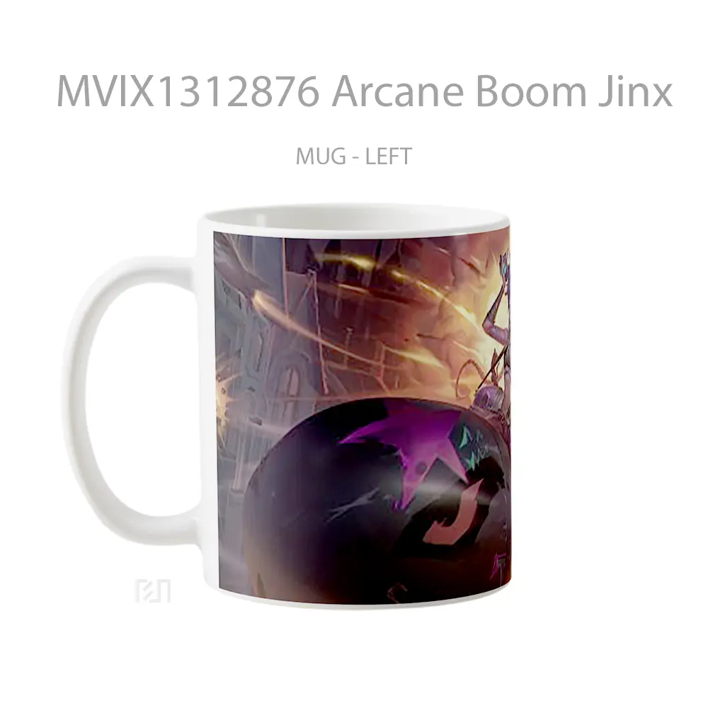 Mug Arcane Boom Jinx Gelas Keramik Unik - All-side / Desain