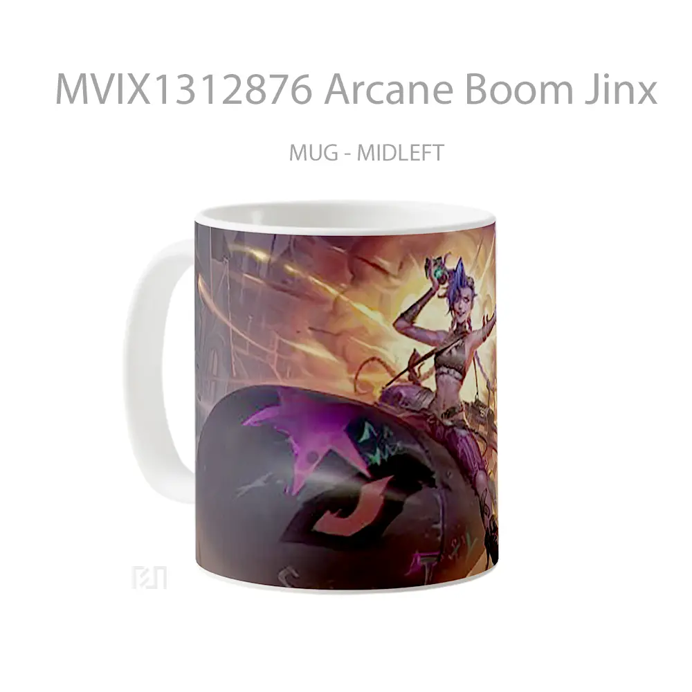 Mug Arcane Boom Jinx Gelas Keramik Unik - All-side / Desain