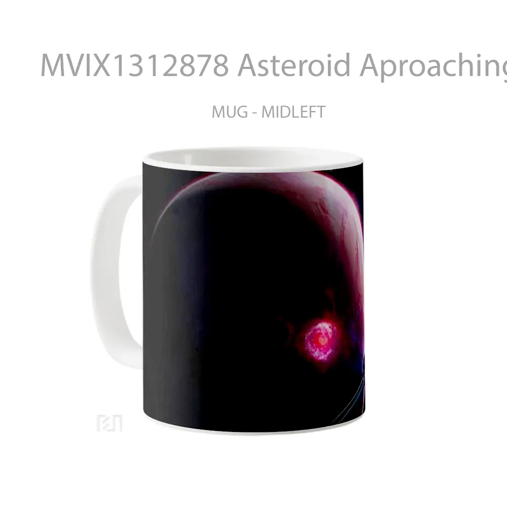 Mug Asteroid Aproaching A Planet Gelas Astronomi - All-side / Desain