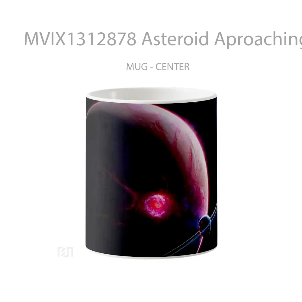 Mug Asteroid Aproaching A Planet Gelas Astronomi