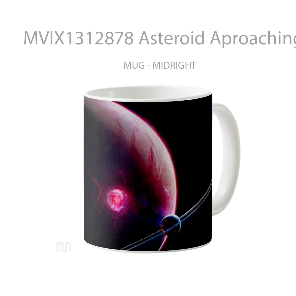 Mug Asteroid Aproaching A Planet Gelas Astronomi - All-side / Desain