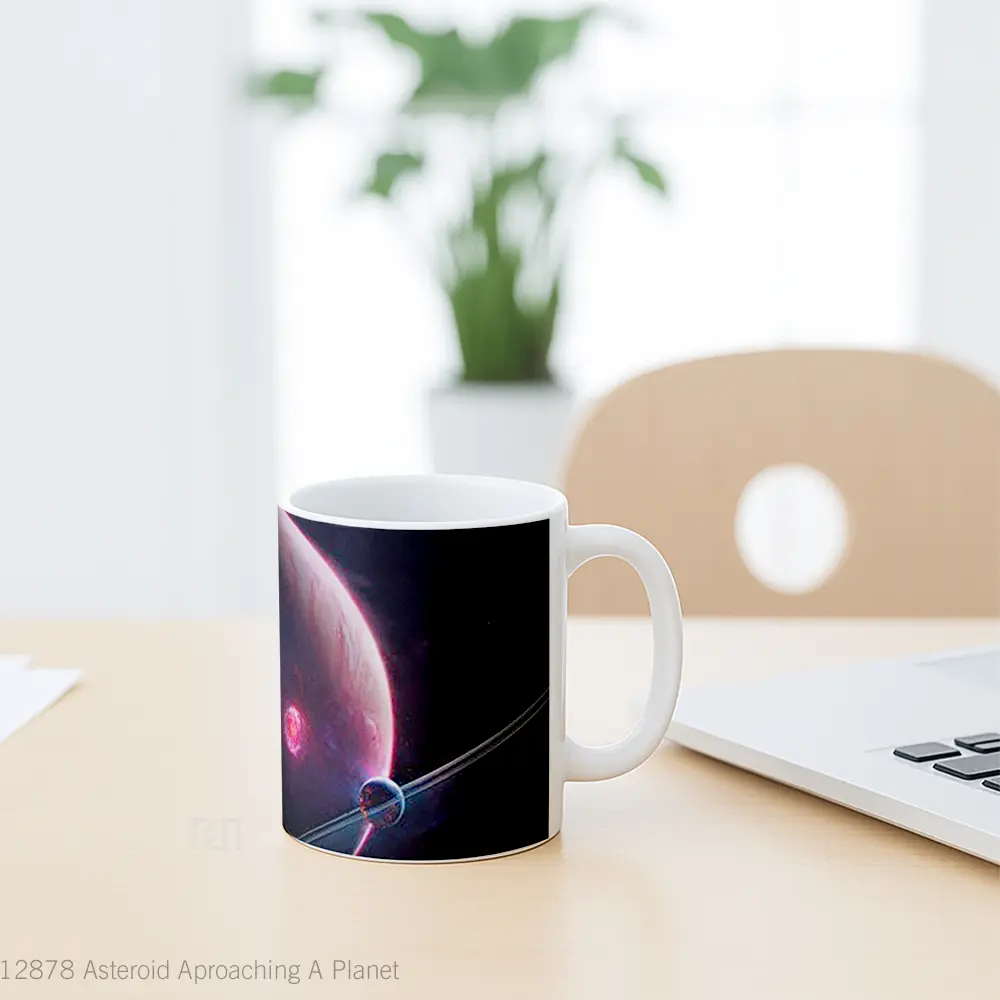 Mug Asteroid Aproaching A Planet Gelas Astronomi - All-side / Desain