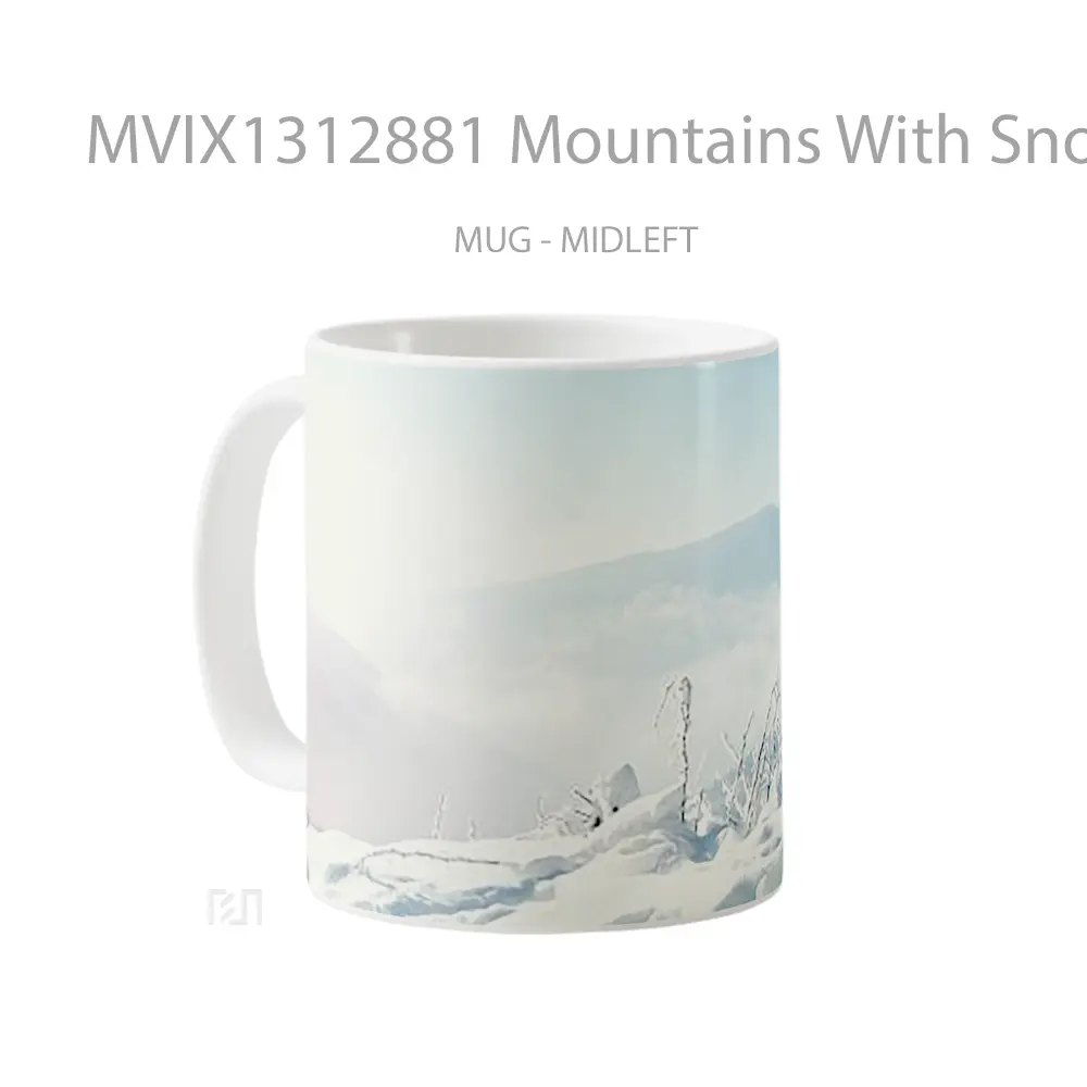 Mug Mountains With Snow Gelas Pemandangan Alam - All-side / Desain