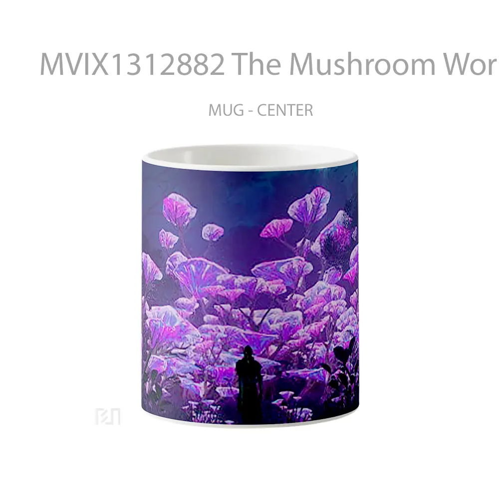 Mug The Mushroom World Gelas Keramik Unik