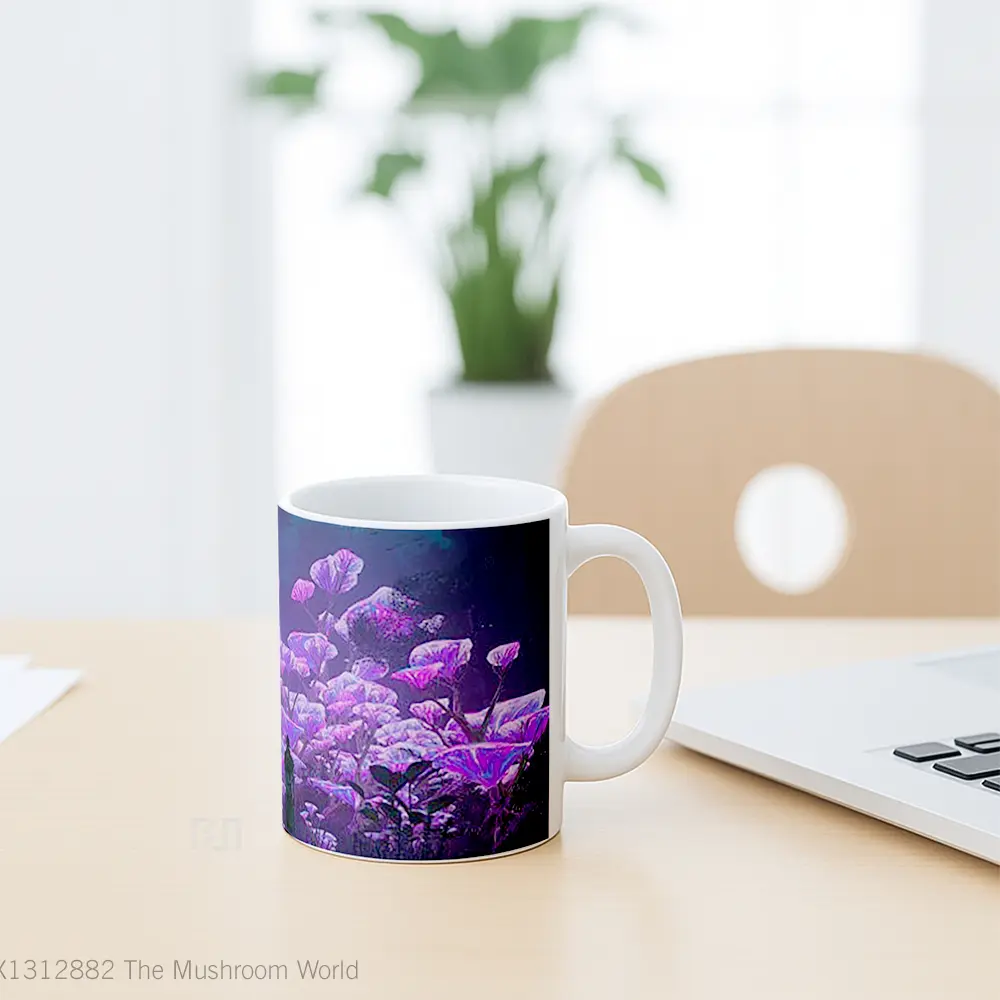 Mug The Mushroom World Gelas Keramik Unik - All-side / Desain