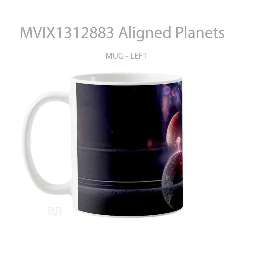 Mug Aligned Planets Gelas Astronomi - All-side / Desain