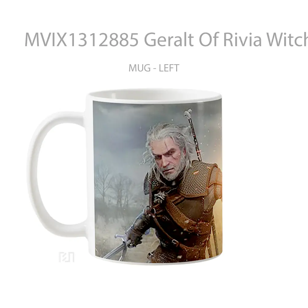 Mug Geralt Of Rivia Witcher Gelas Keramik Unik - All-side / Desain