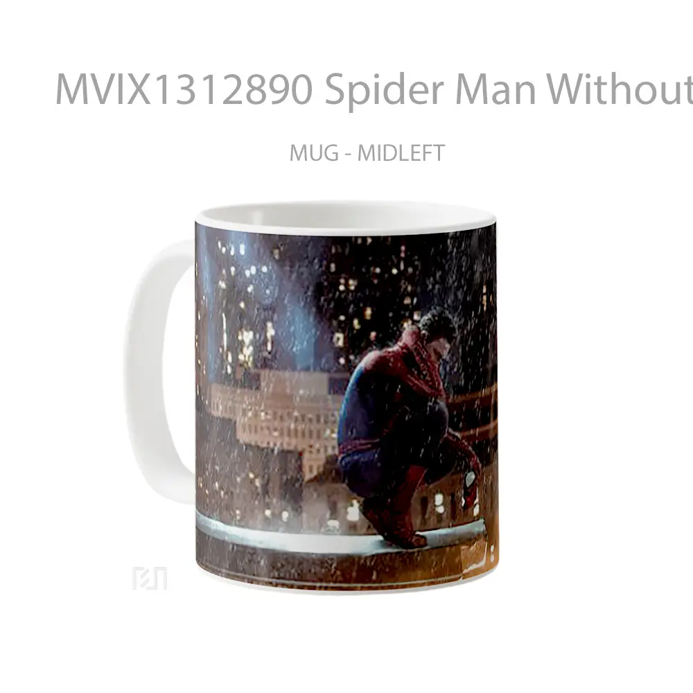 Mug Spider Man Without Mask Under The Rain Gelas Superhero - All-side / Desain