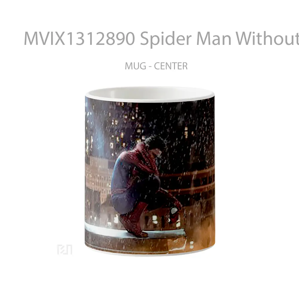 Mug Spider Man Without Mask Under The Rain Gelas Superhero