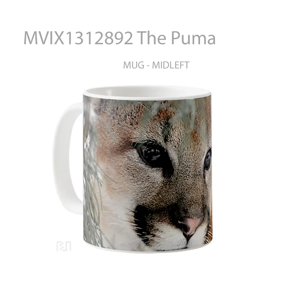 Mug The Puma Gelas Keramik Unik - All-side / Desain