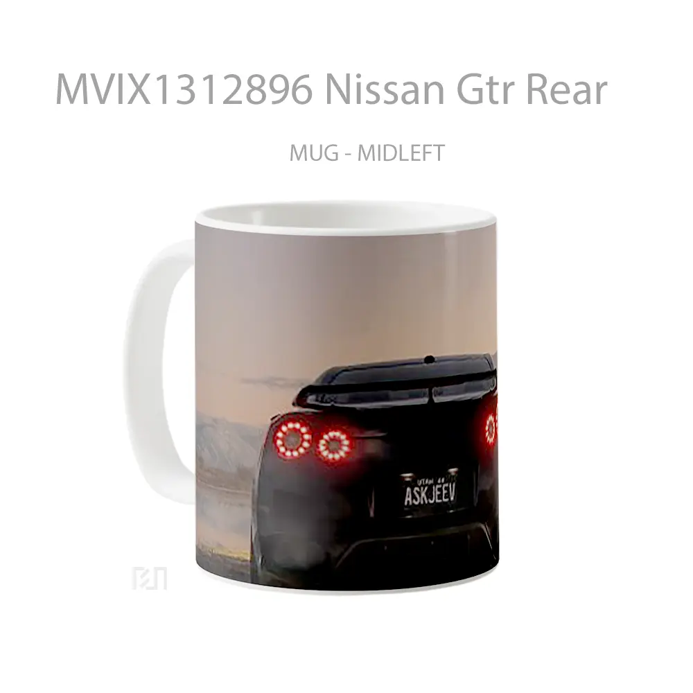 Mug Nissan Gtr Rear Cangkir Mobil - All-side / Desain