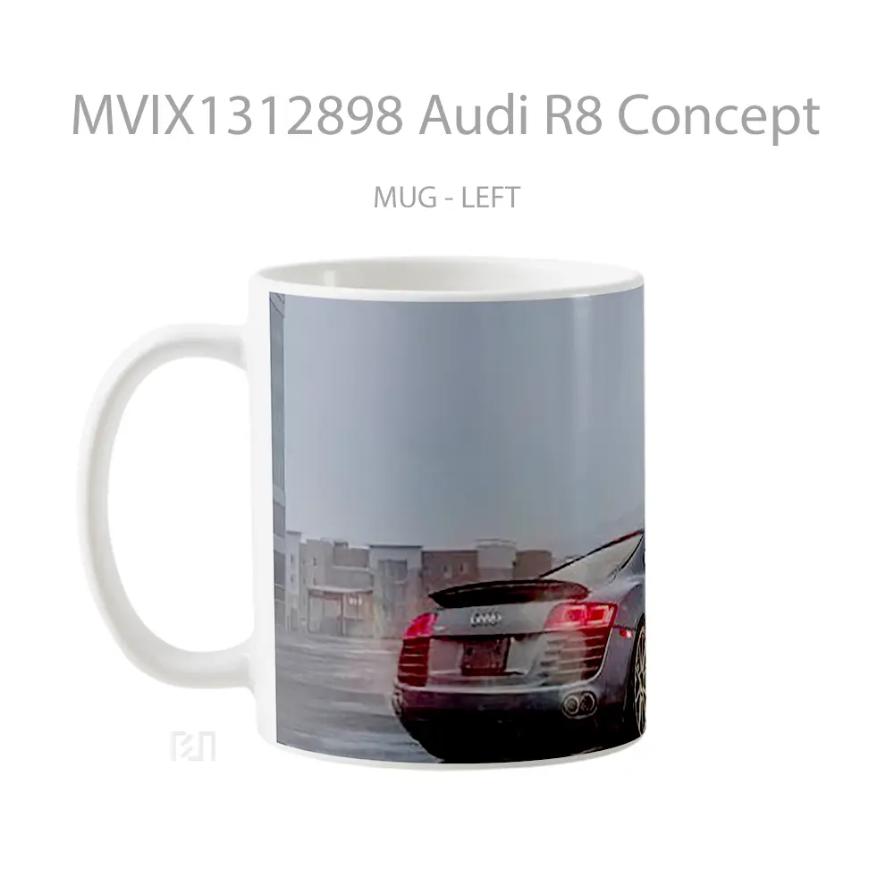 Mug Audi R8 Concept Cangkir Mobil - All-side / Desain