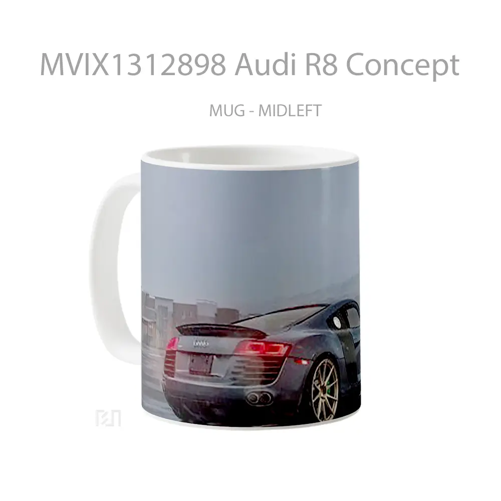 Mug Audi R8 Concept Cangkir Mobil - All-side / Desain