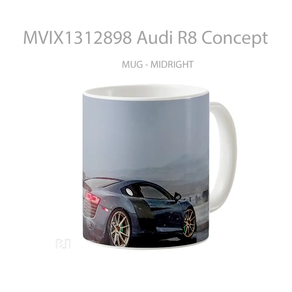 Mug Audi R8 Concept Cangkir Mobil - All-side / Desain