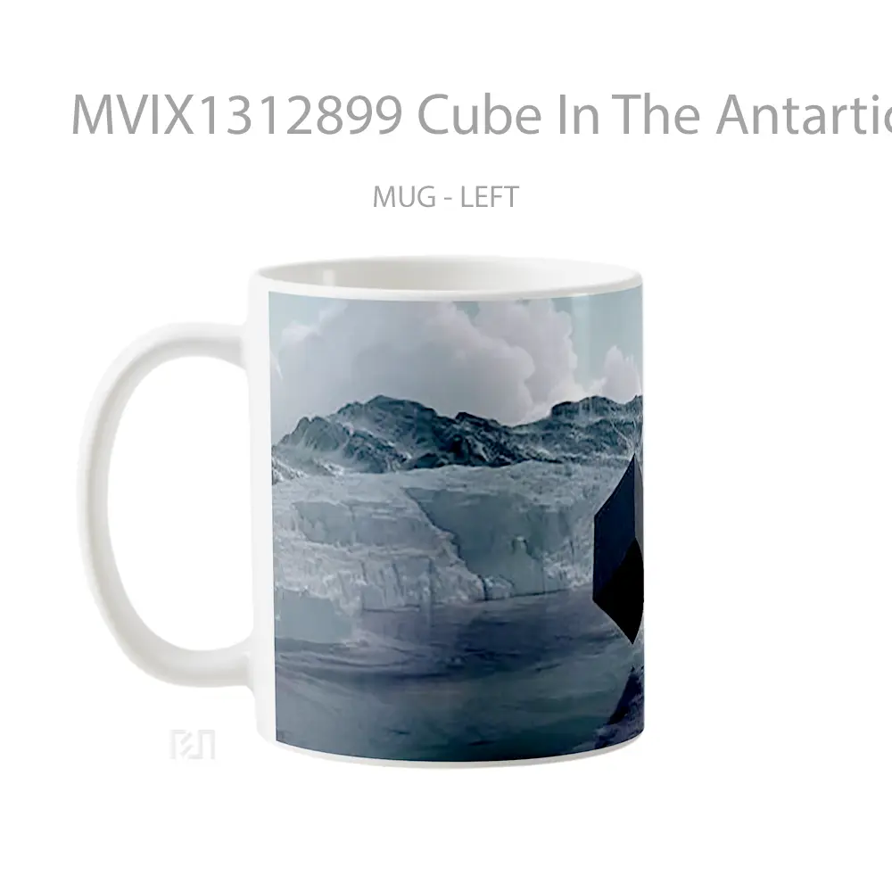 Mug Cube In The Antartica Gelas Keramik Unik - All-side / Desain
