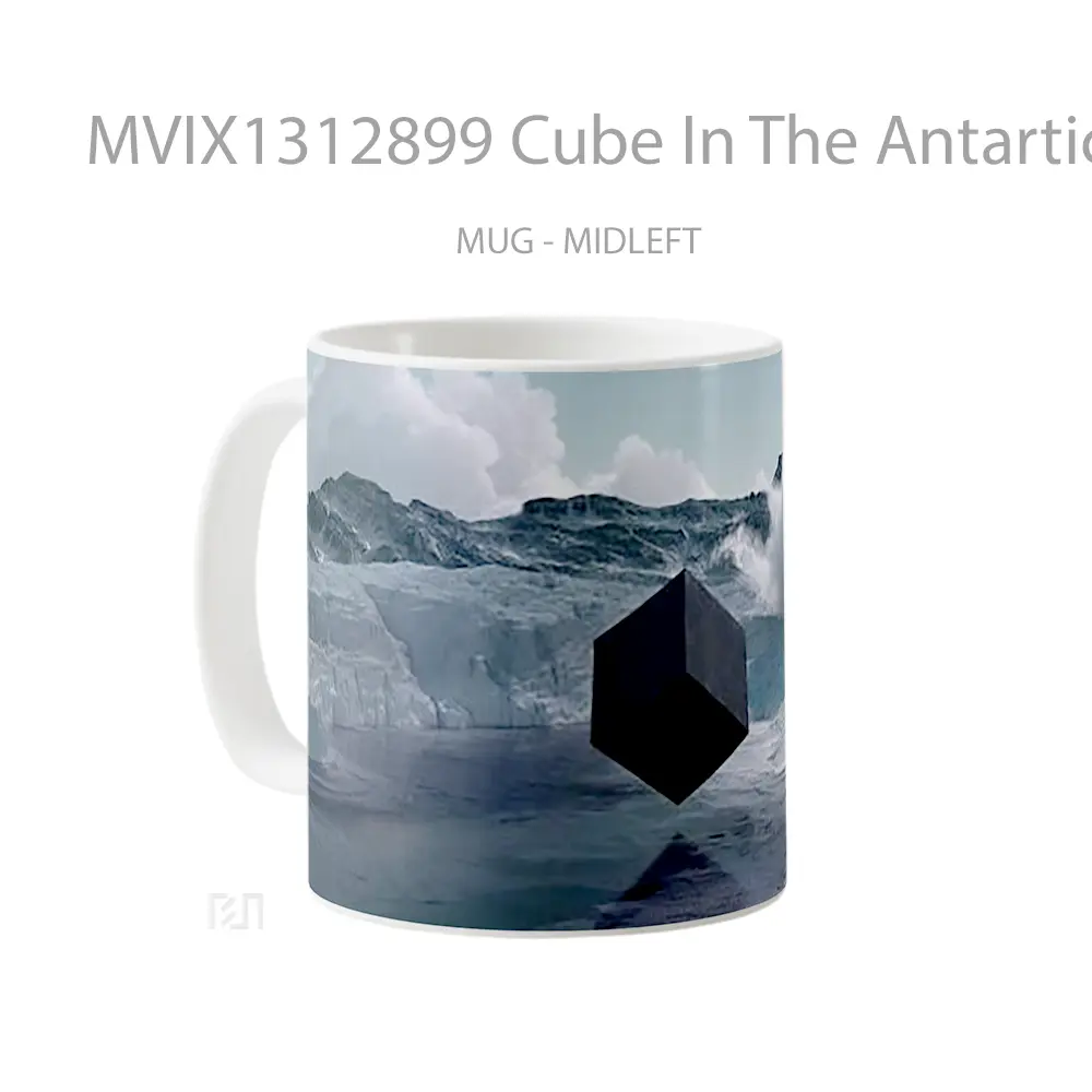 Mug Cube In The Antartica Gelas Keramik Unik - All-side / Desain
