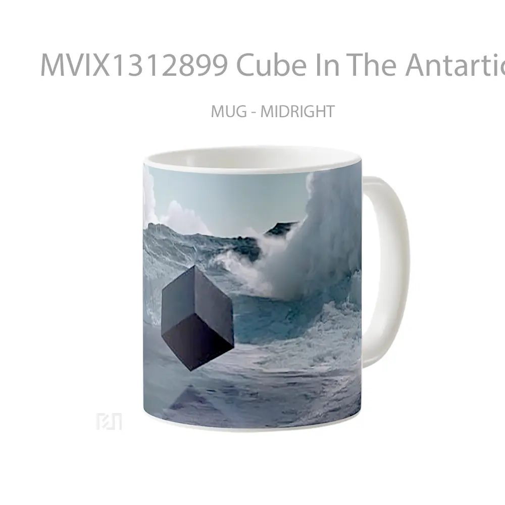 Mug Cube In The Antartica Gelas Keramik Unik - All-side / Desain