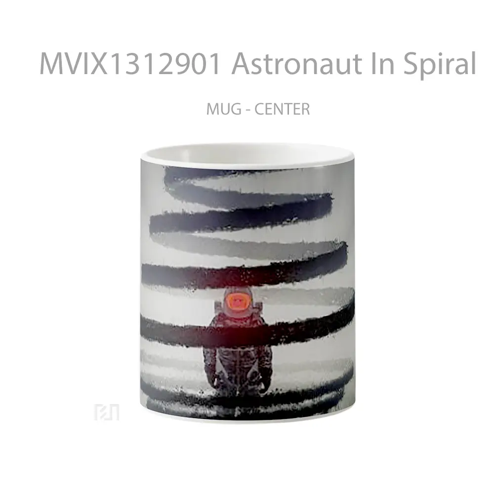 Mug Astronaut In Spiral Gelas Astronomi