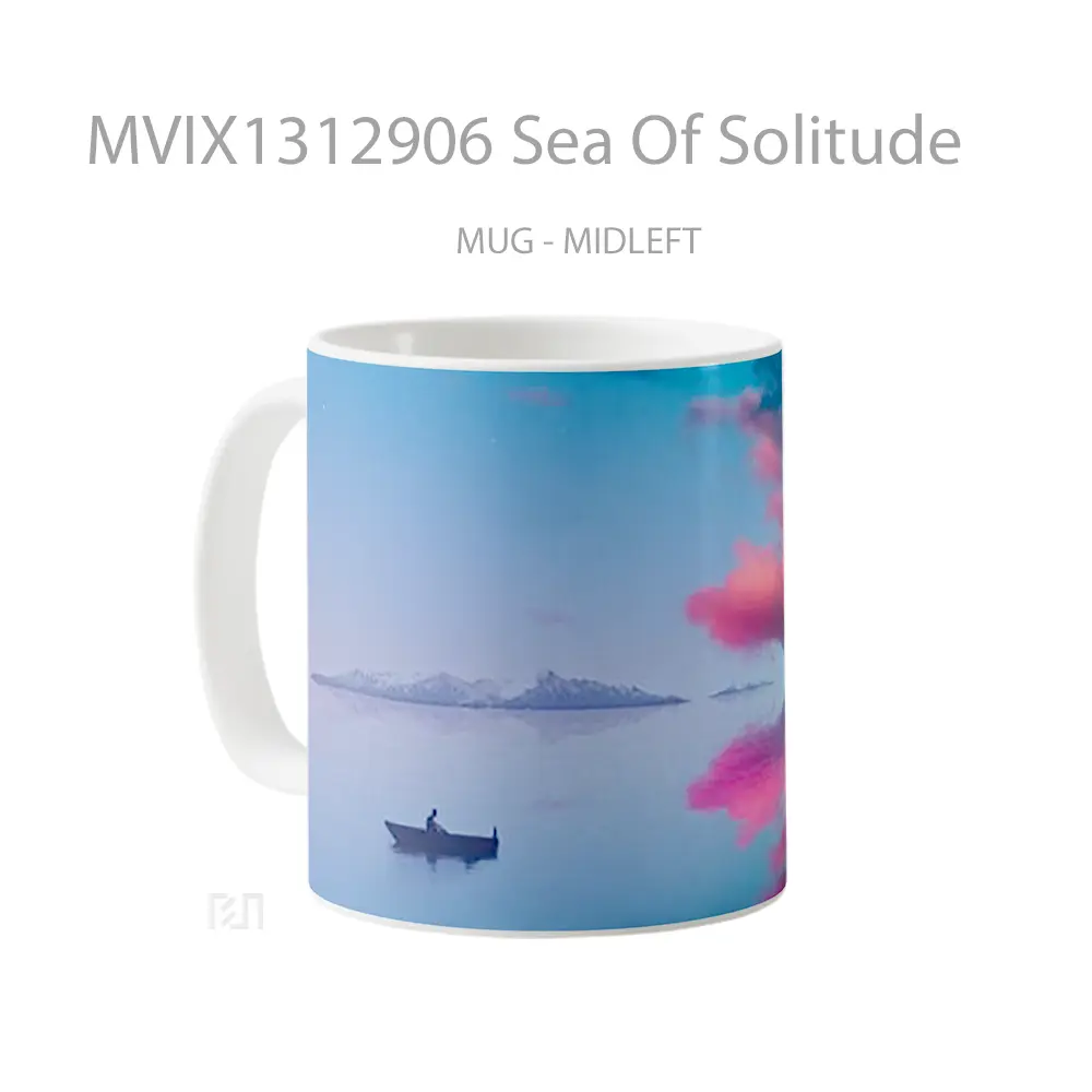 Mug Sea Of Solitude Gelas Pemandangan Alam - All-side / Desain