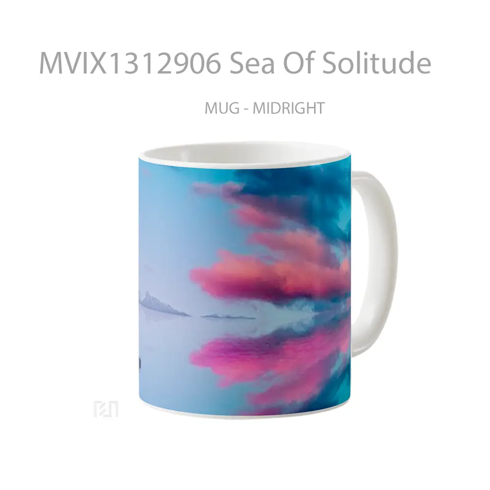 Mug Sea Of Solitude Gelas Pemandangan Alam - All-side / Desain