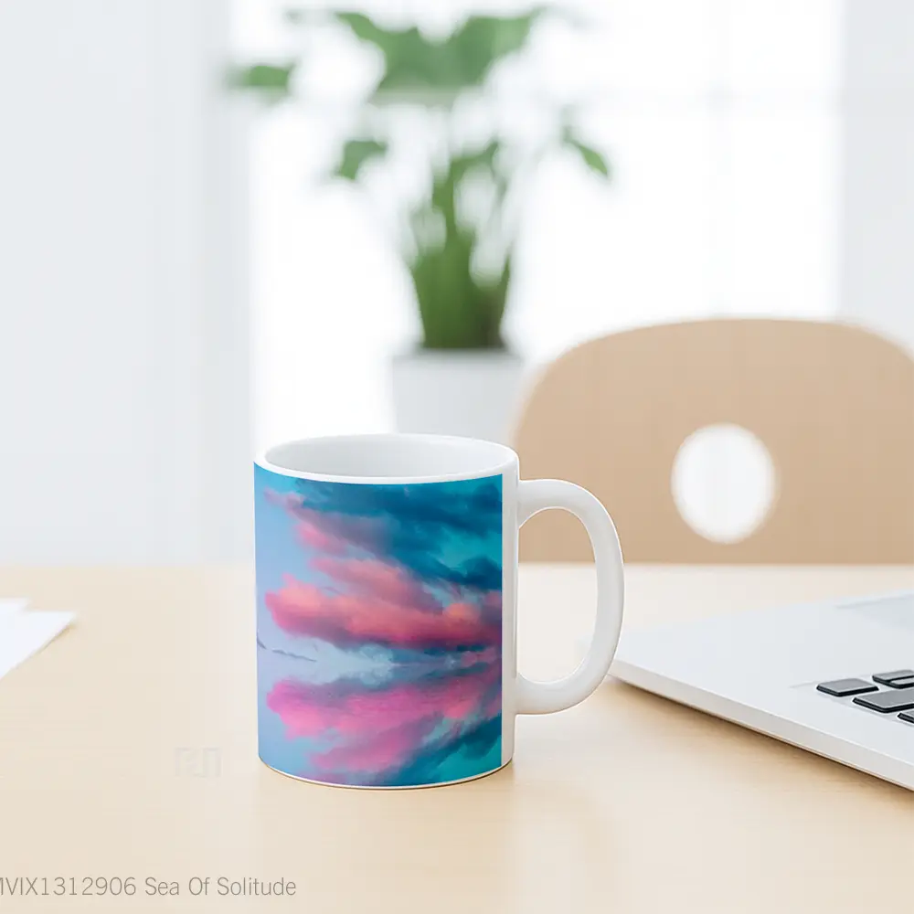 Mug Sea Of Solitude Gelas Pemandangan Alam - All-side / Desain