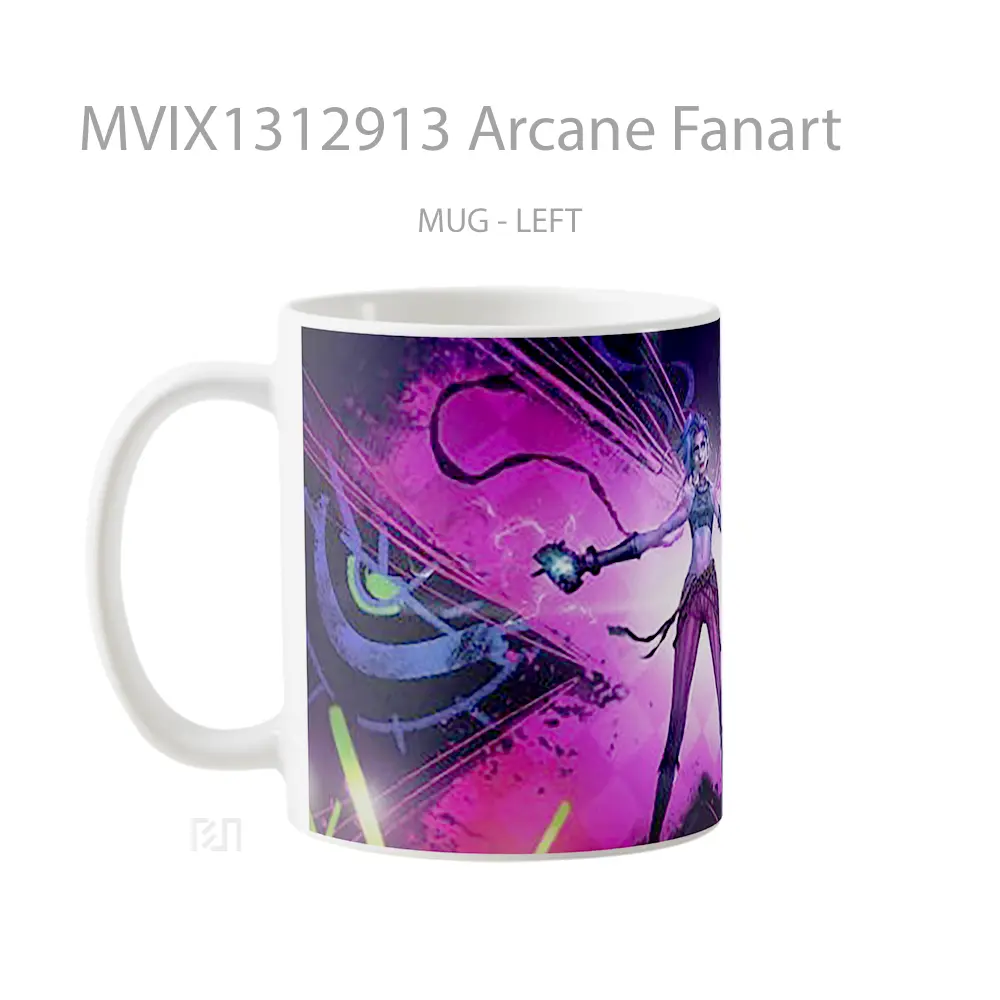 Mug Arcane Fanart Gelas Keramik Unik - All-side / Desain