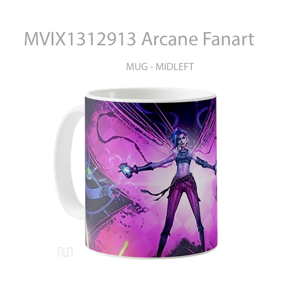 Mug Arcane Fanart Gelas Keramik Unik - All-side / Desain