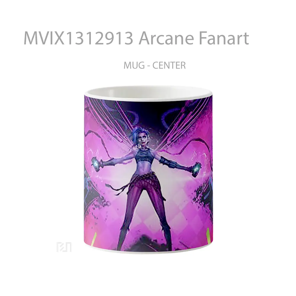 Mug Arcane Fanart Gelas Keramik Unik