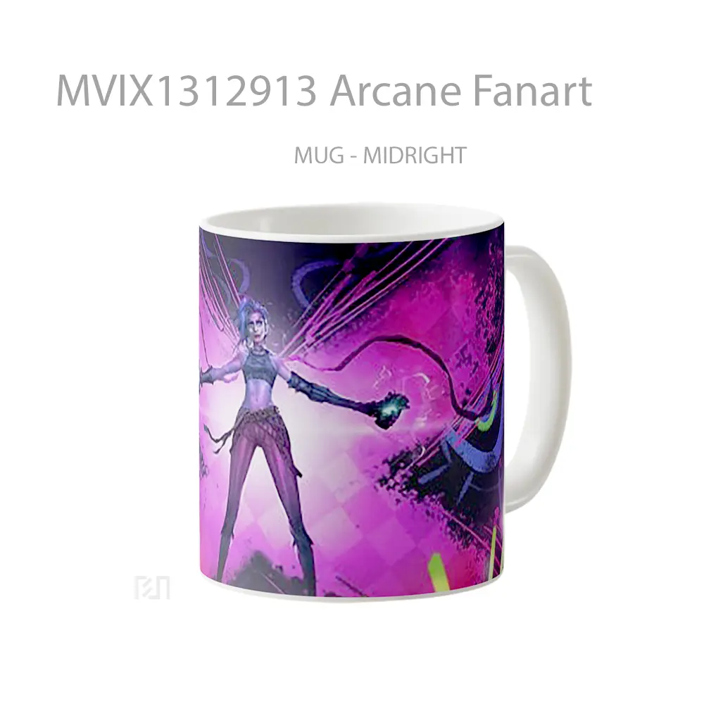 Mug Arcane Fanart Gelas Keramik Unik - All-side / Desain