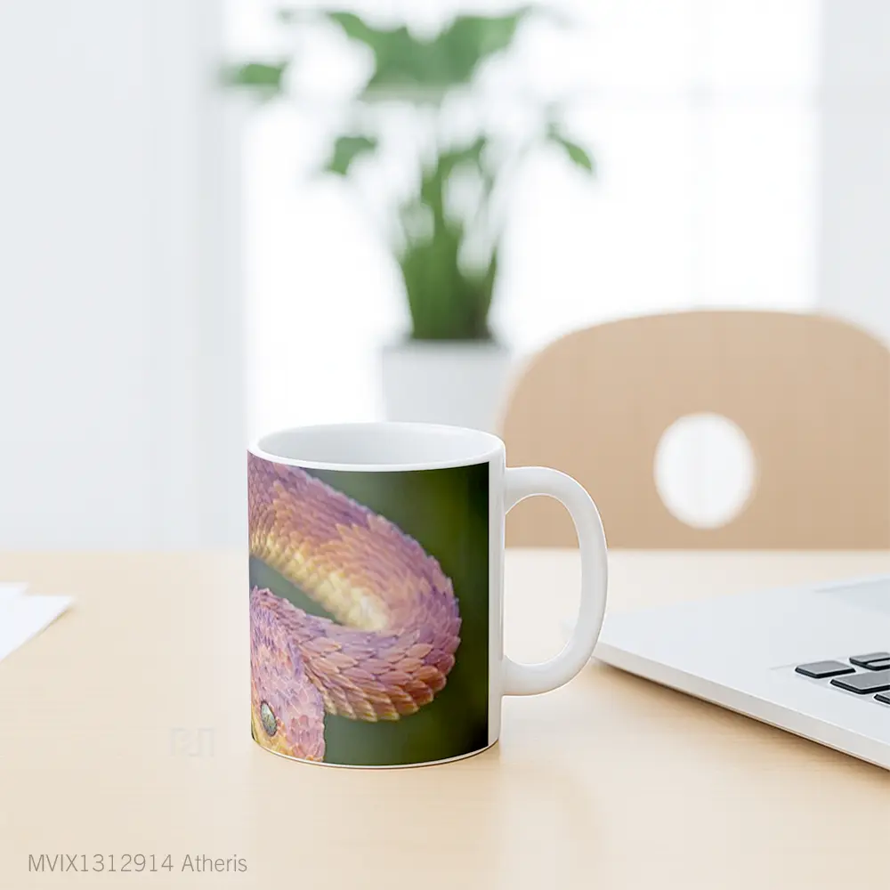 Mug Atheris Gelas Keramik Unik - All-side / Desain