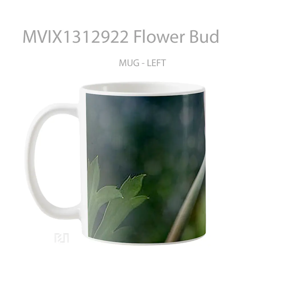 Mug Flower Bud Gelas Pemandangan Alam - All-side / Desain