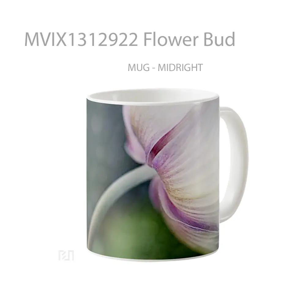 Mug Flower Bud Gelas Pemandangan Alam - All-side / Desain