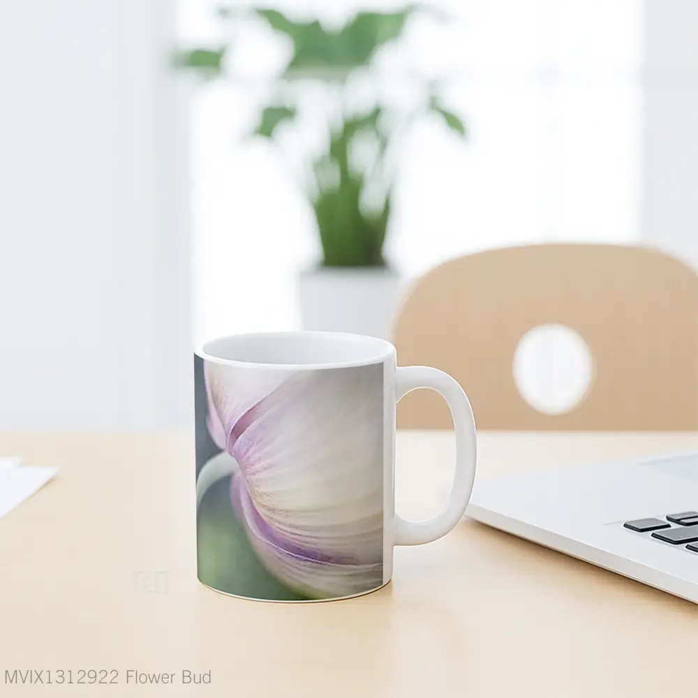 Mug Flower Bud Gelas Pemandangan Alam - All-side / Desain