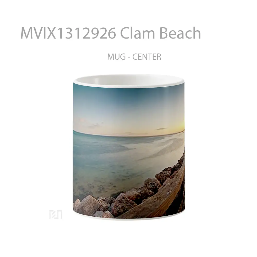 Mug Clam Beach Gelas Pemandangan Alam