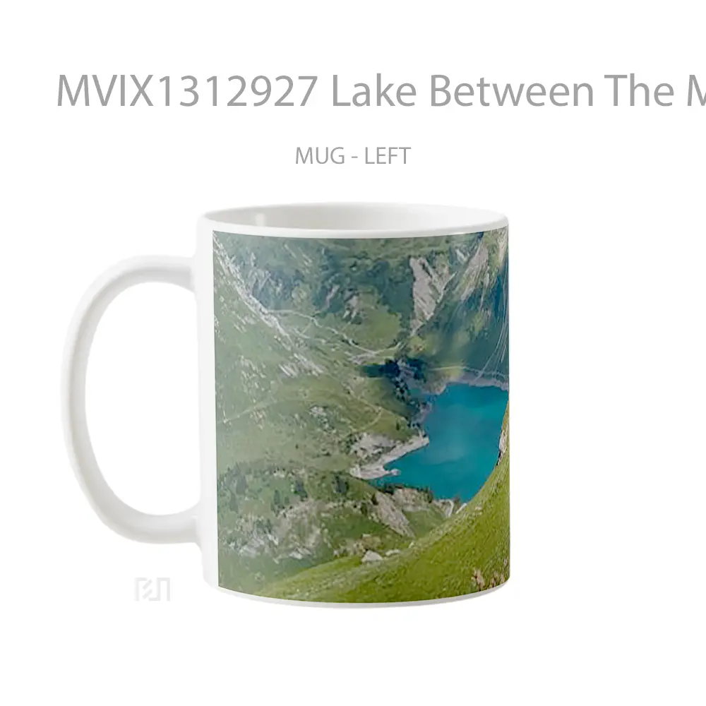 Mug Lake Between The Mountains Gelas Pemandangan Alam - All-side / Desain