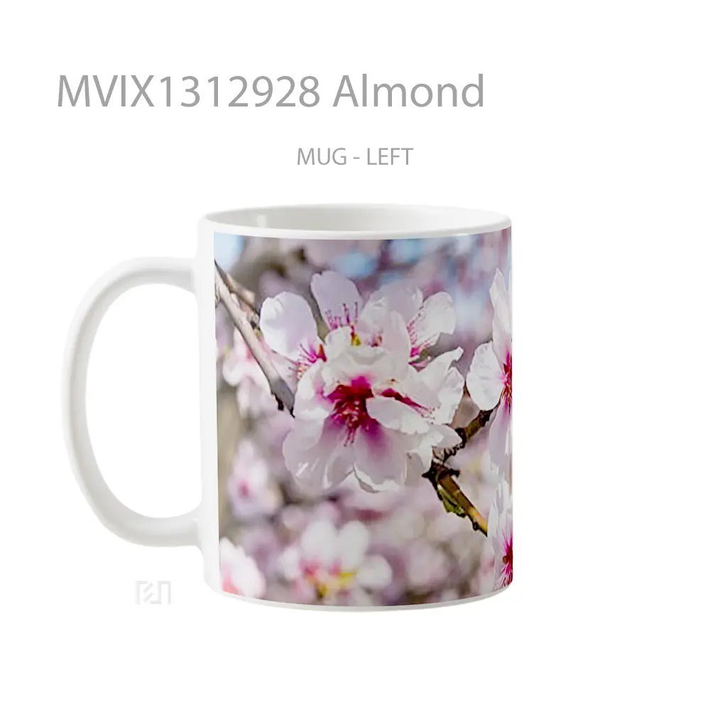 Mug Almond Gelas Keramik Unik - All-side / Desain