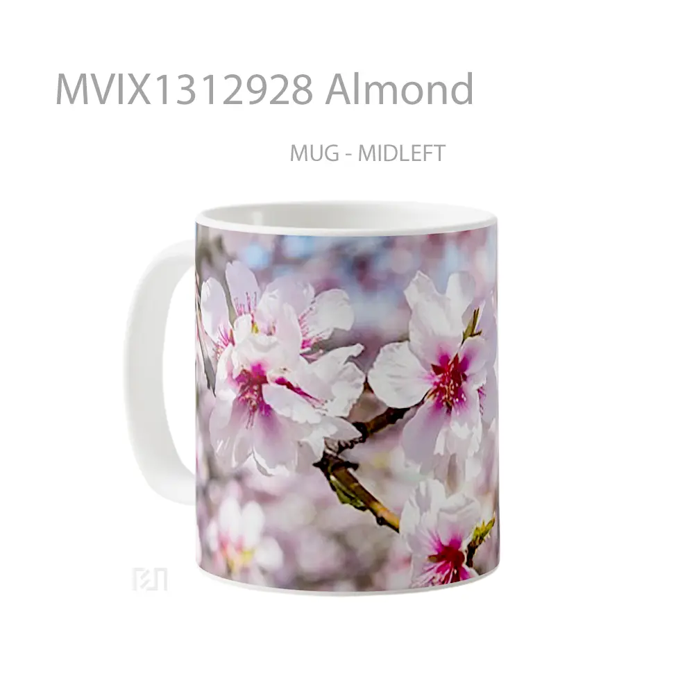 Mug Almond Gelas Keramik Unik - All-side / Desain