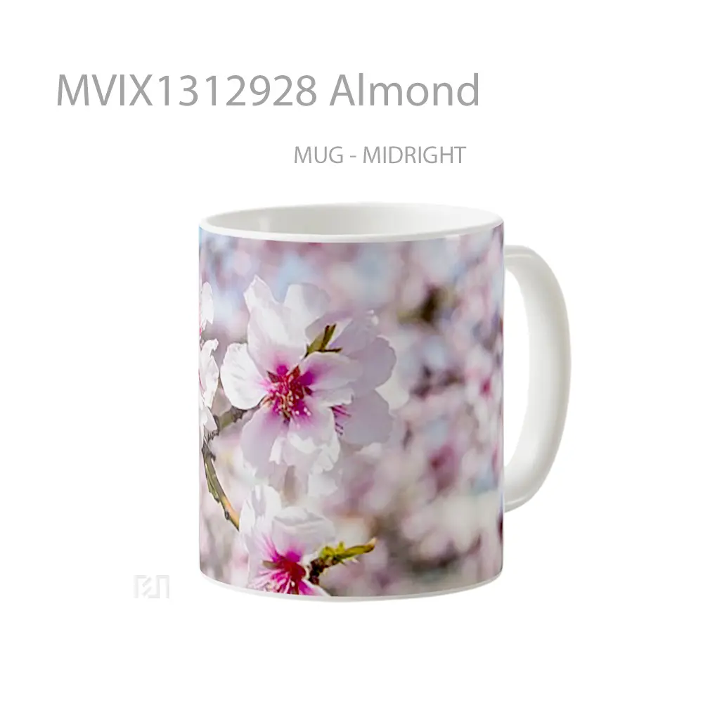 Mug Almond Gelas Keramik Unik - All-side / Desain