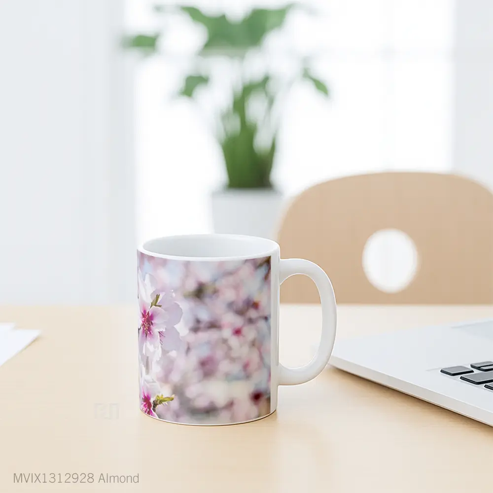 Mug Almond Gelas Keramik Unik - All-side / Desain